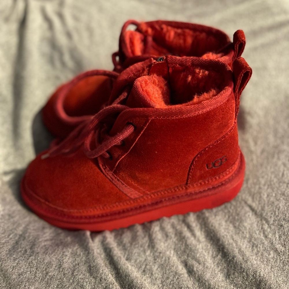 Kids Red Uggs boots